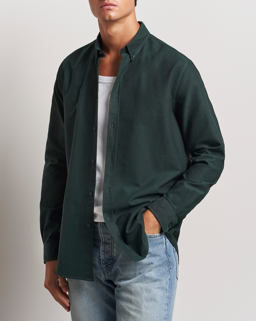 Herren | Hemden | Samsøe Samsøe | Saliam Oxford Shirt Darkest Spruce