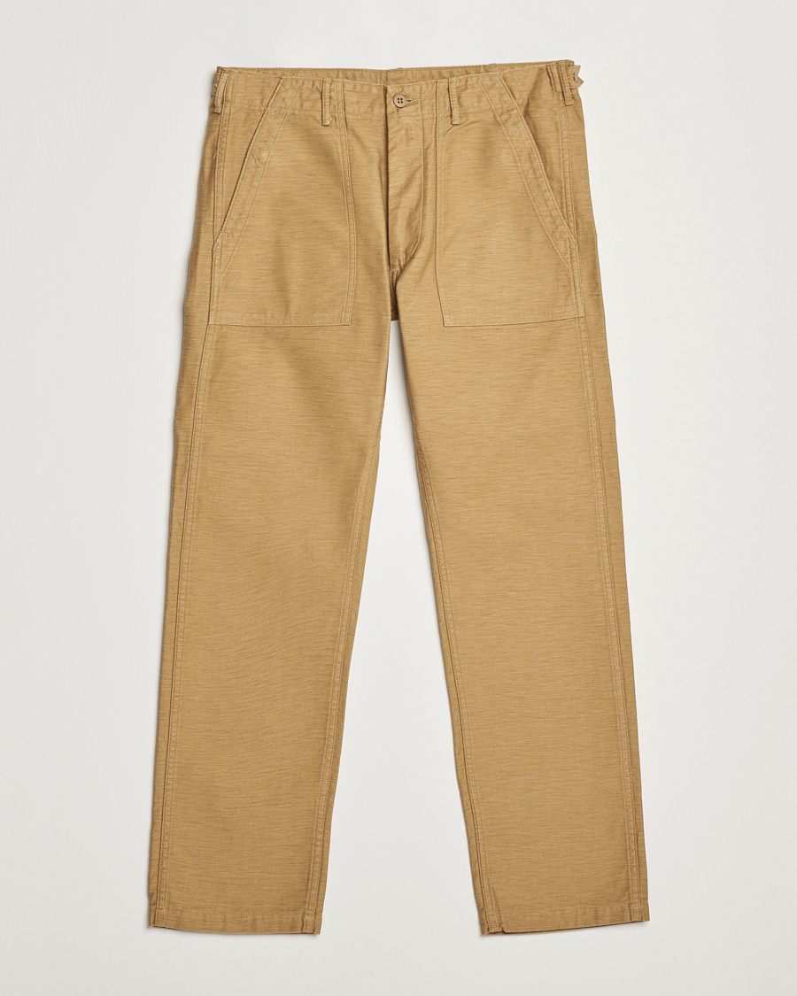 Herren | Hosen | orSlow | Slim Fit Original Sateen Fatigue Pants Khaki