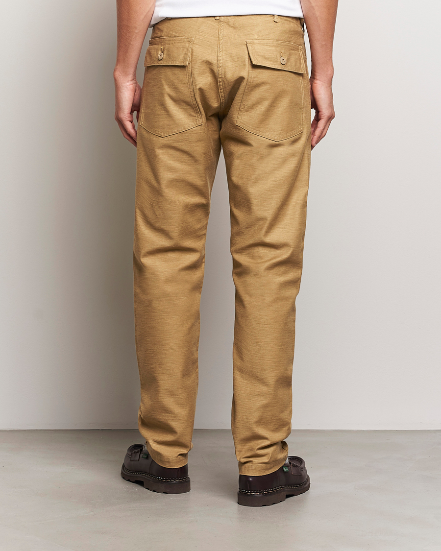 Herren | Hosen | orSlow | Slim Fit Original Sateen Fatigue Pants Khaki