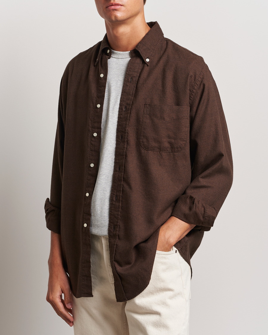 Herren | Hemden | orSlow | Button Down Shirt Burgundy