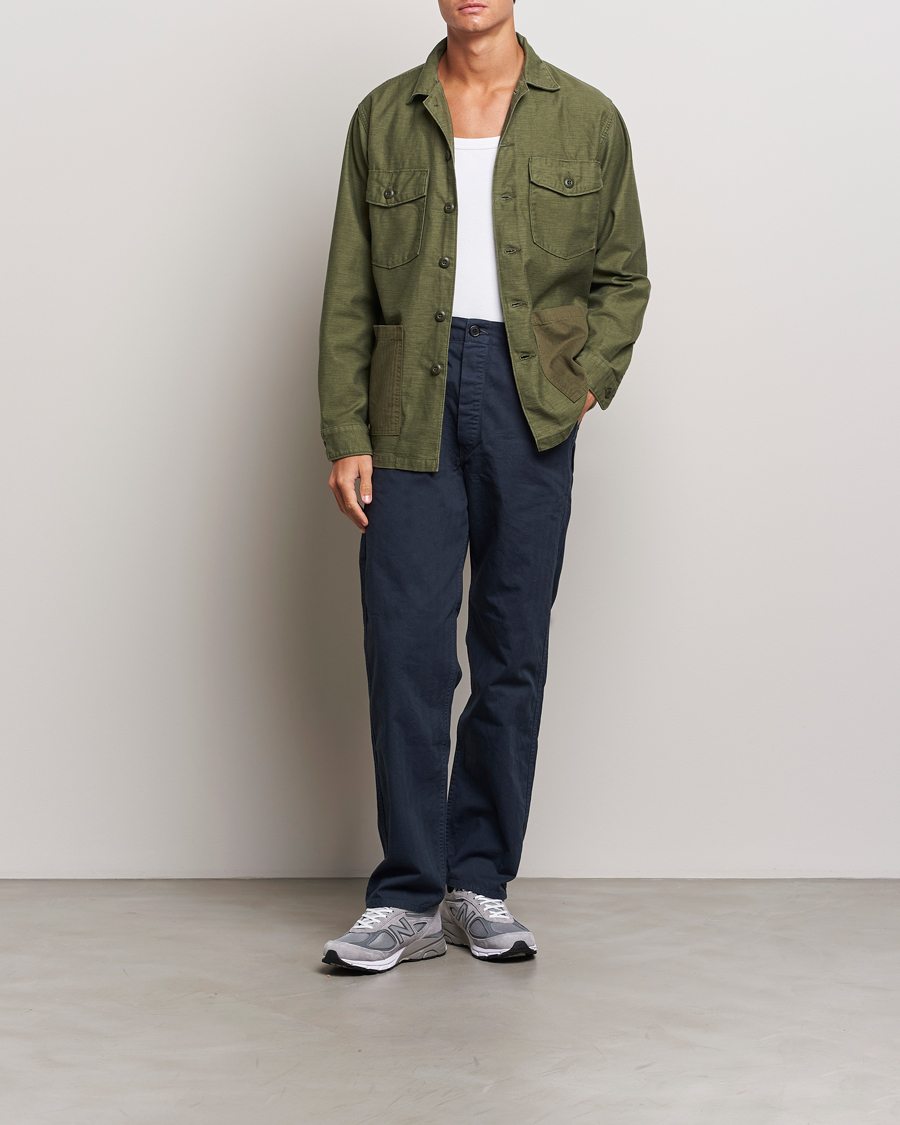 Herren | Hemden | orSlow | 4 Pockets US Army Shirt Dark Olive