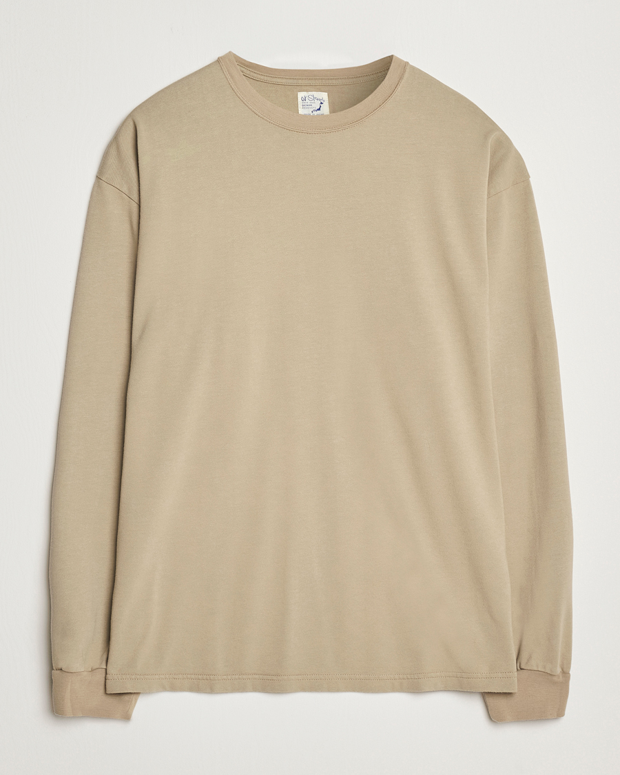 Herren | T-Shirts | orSlow | Relax Fit Long Sleeve T-Shirt Olive Drab