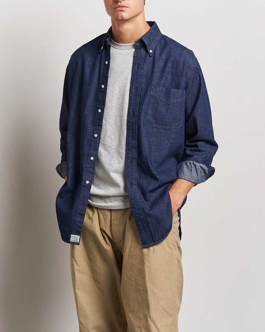 Herren | Hemden | orSlow | Denim Button Down Shirt One Wash