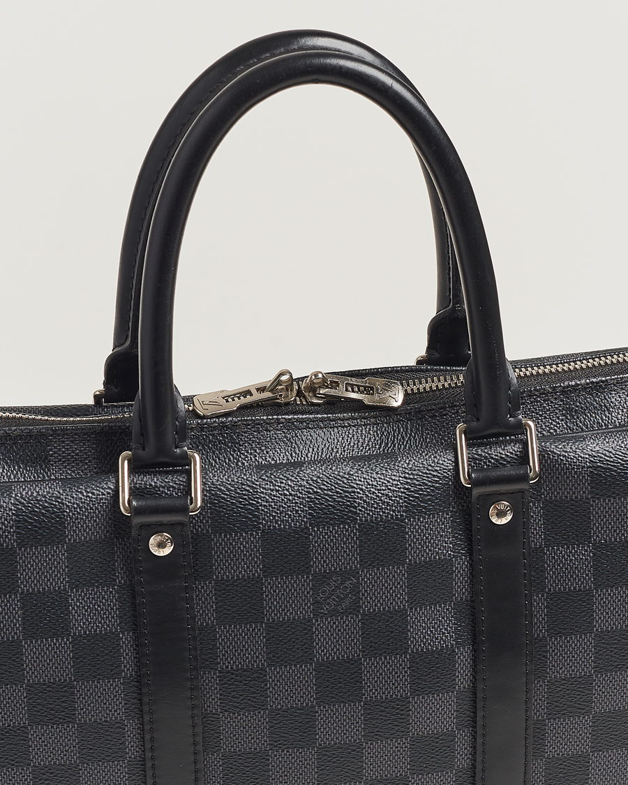 Herren | Louis Vuitton Pre-Owned Porte-Documents Voyage Briefcase Damier Graphite | Louis Vuitton Pre-Owned | Porte-Documents Voyage Briefcase Damier Graphite