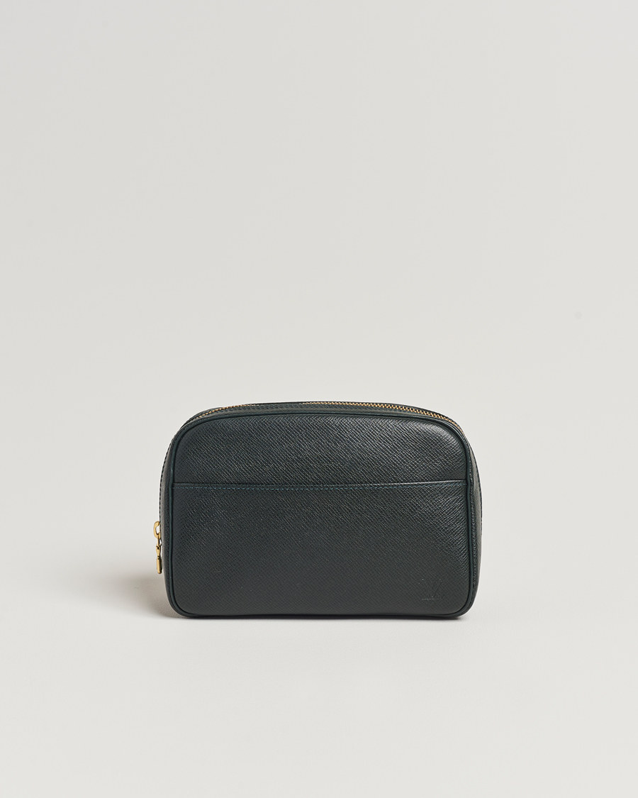 Herren | Louis Vuitton Pre-Owned Pochette Accessoir Washbag Green | Louis Vuitton Pre-Owned | Pochette Accessoir Washbag Green