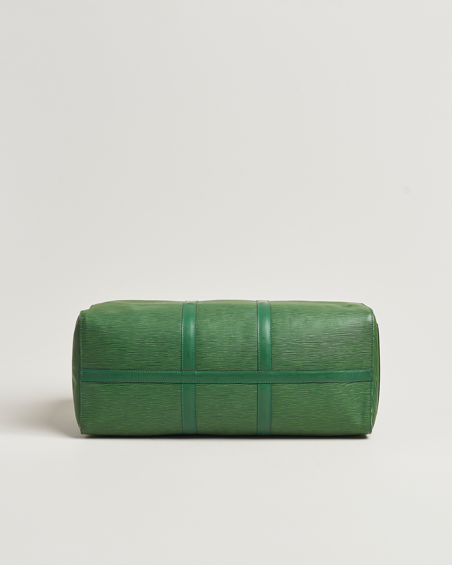 Herren | Louis Vuitton Pre-Owned Keepall 50 EPI Leather Bag Green | Louis Vuitton Pre-Owned | Keepall 50 EPI Leather Bag Green