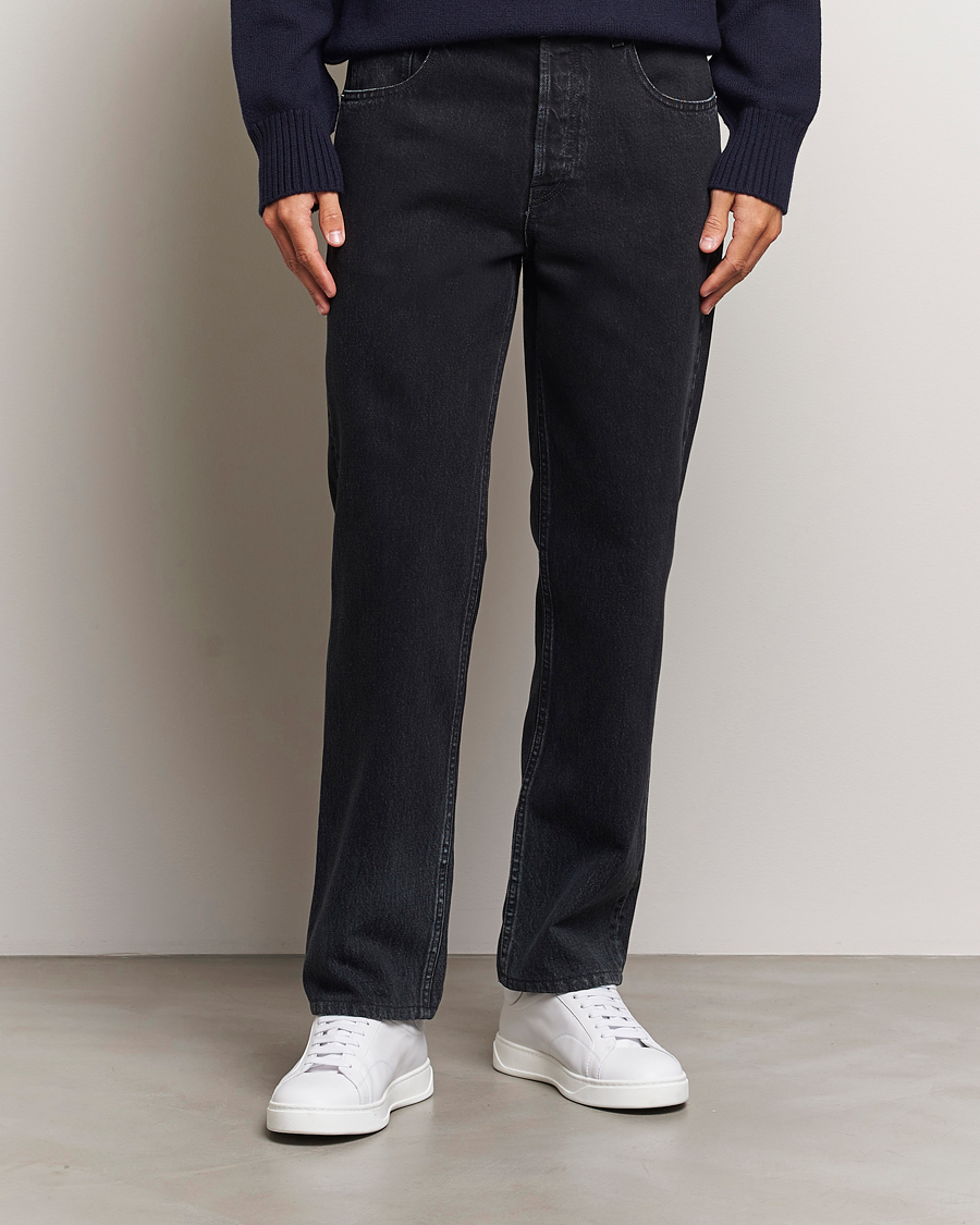Herren | Jeans | Lanvin | Leather Pocket Denim Pants Black