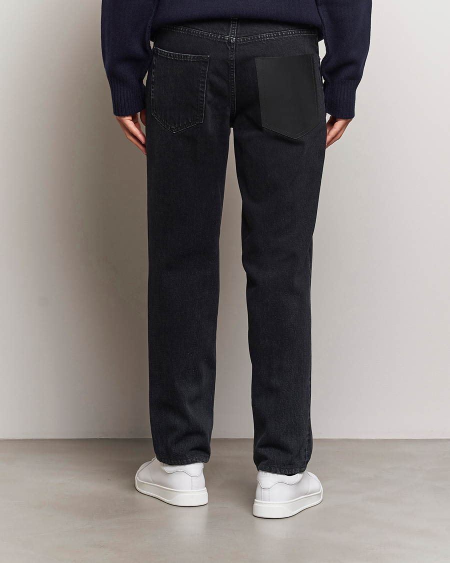 Herren | Jeans | Lanvin | Leather Pocket Denim Pants Black