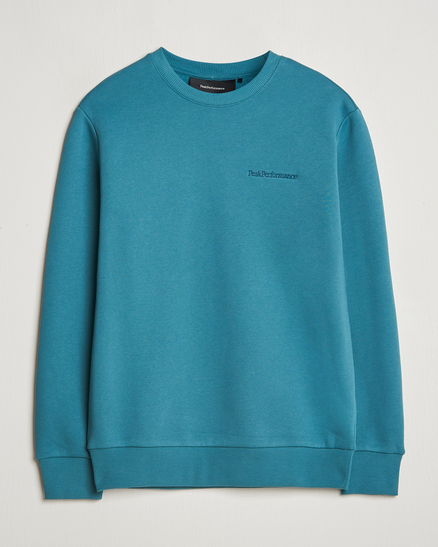 Herren | Pullover | Peak Performance | Original Logo Crew Neck Sweatshirt Hydro Fresh