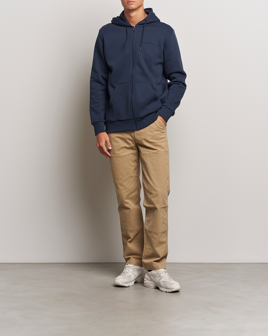 Herren | Pullover | Peak Performance | Original Full Zip Hoodie Blue Shadow