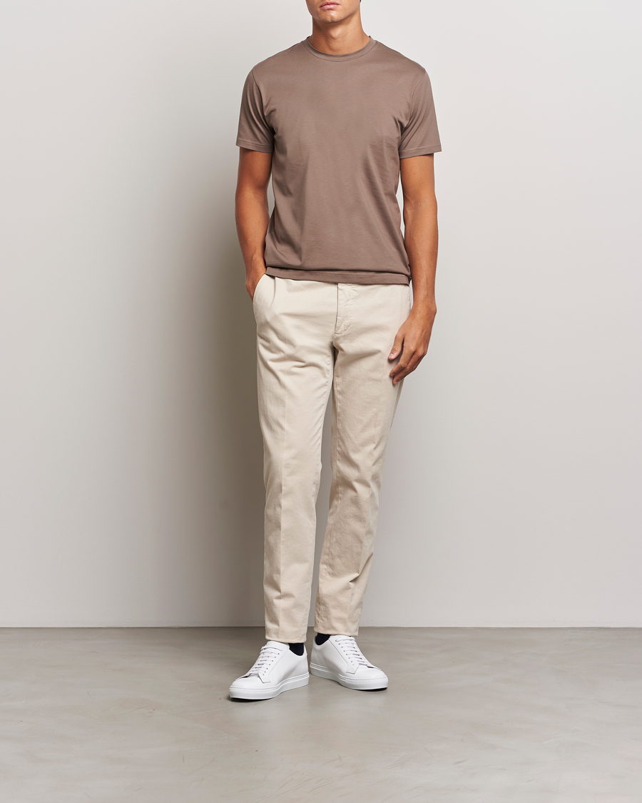 Herren | T-Shirts | Sunspel | Riviera Midweight T-Shirt Cedar