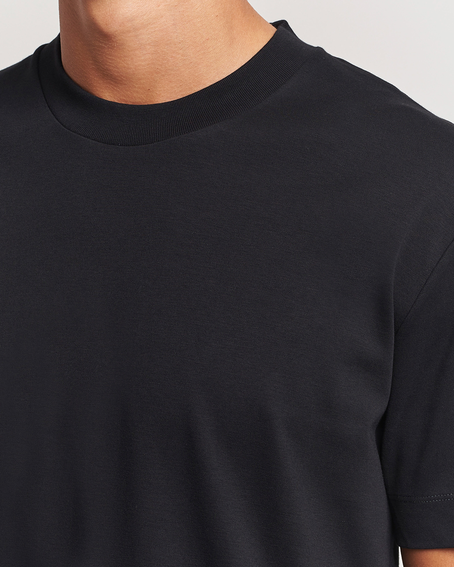 Herren | T-Shirts | Sunspel | Heavy Weight Supima Cotton T-Shirt Black