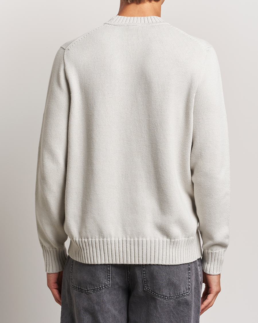 Herren | Pullover | Sunspel | Mid Weight Cotton Crew Putty