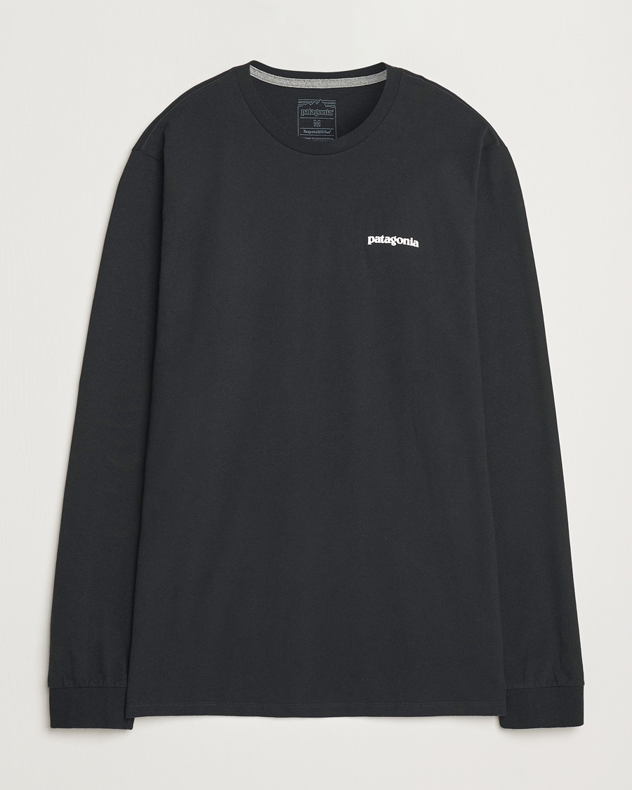 Herren | T-Shirts | Patagonia | P-6 Logo Responsibili LS T-Shirt Black