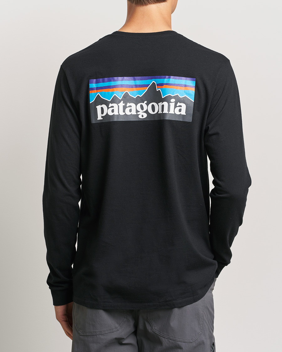 Herren | T-Shirts | Patagonia | P-6 Logo Responsibili LS T-Shirt Black