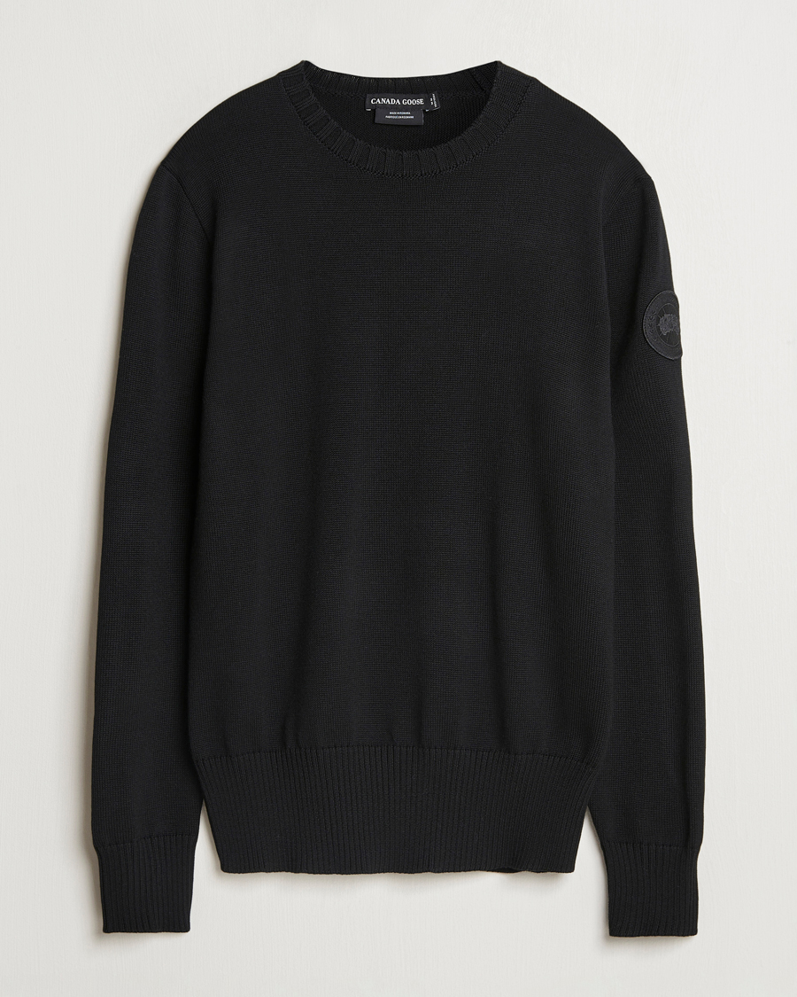 Herren | Pullover | Canada Goose Black Label | Canada Goose Rosseau Crew Neck Black