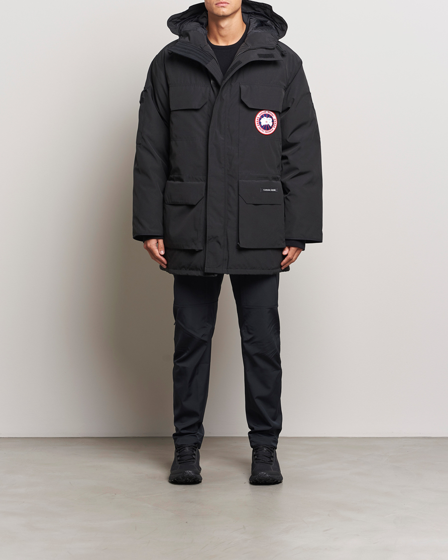 Black canada goose parka deals