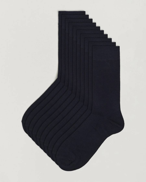 Herren | Unterwäsche | Topeco | 10-pack Solid Care of Carl Cotton Sock