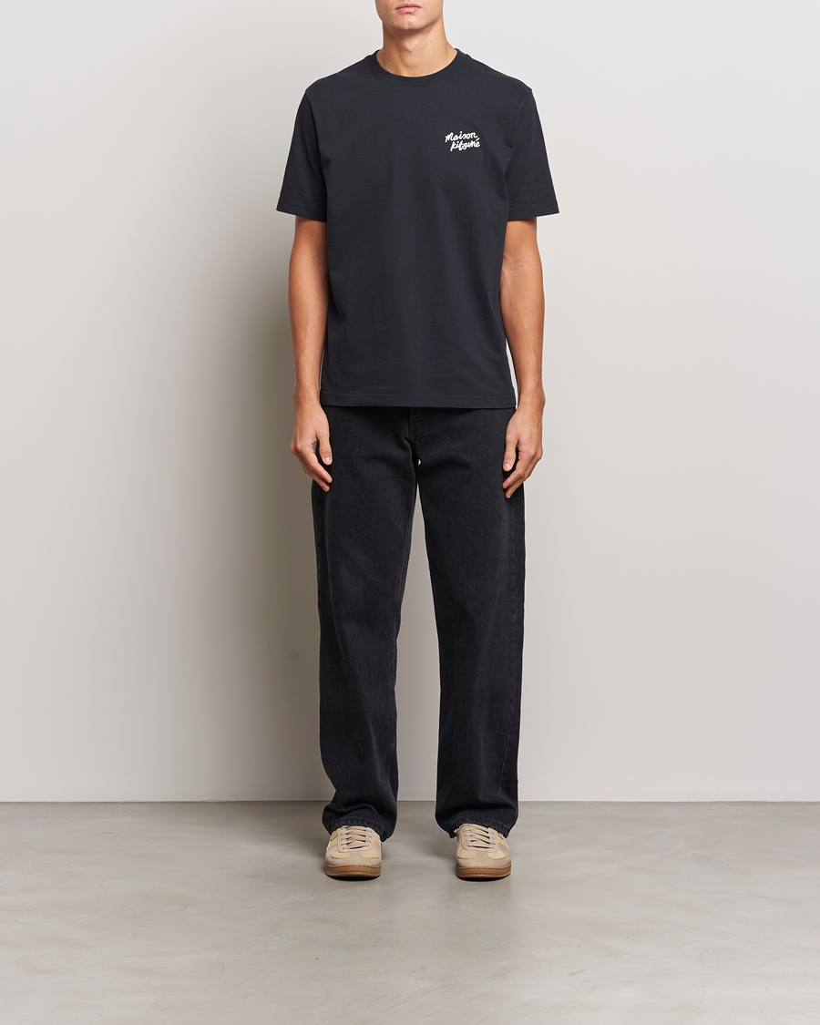 Herren | T-Shirts | Maison Kitsuné | Mini Handwriting T-shirt Black
