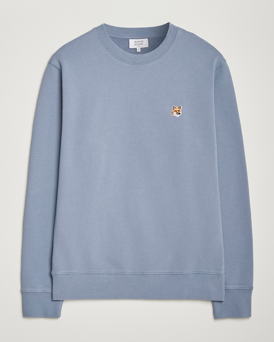 Herren | Pullover | Maison Kitsuné | Fox Head Sweatshirt Moonlight Blue