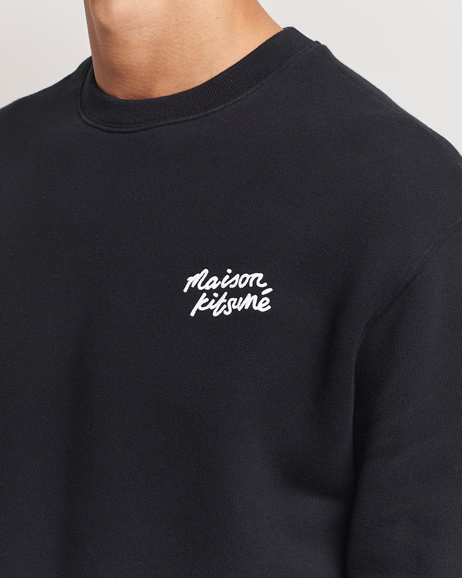 Herren | Pullover | Maison Kitsuné | Mini Handwriting Sweatshirt Black