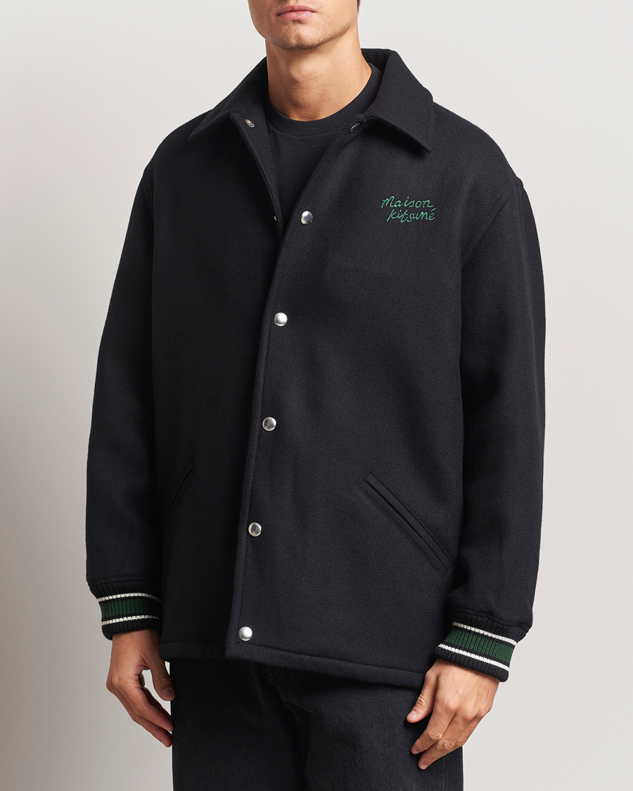 Herren | Jacken | Maison Kitsuné | Varsity Jacket Black