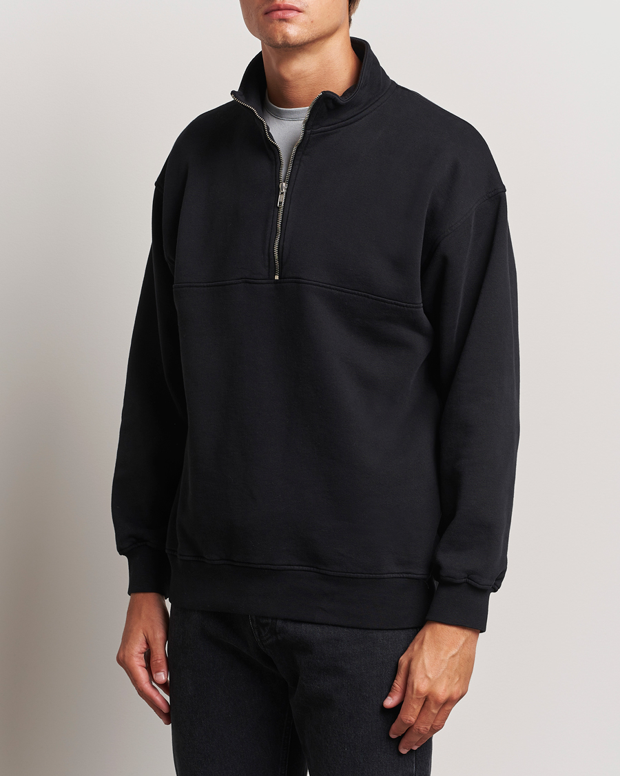 Herren | Pullover | Colorful Standard | Classic Organic Half-Zip Deep Black