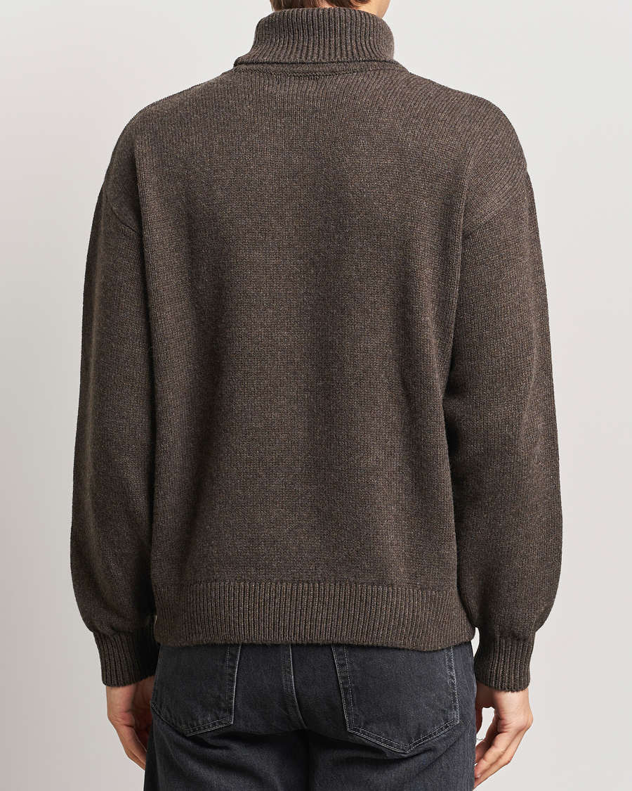 Herren | Pullover | Colorful Standard | Merino Wool Turtleneck Coffee Brown