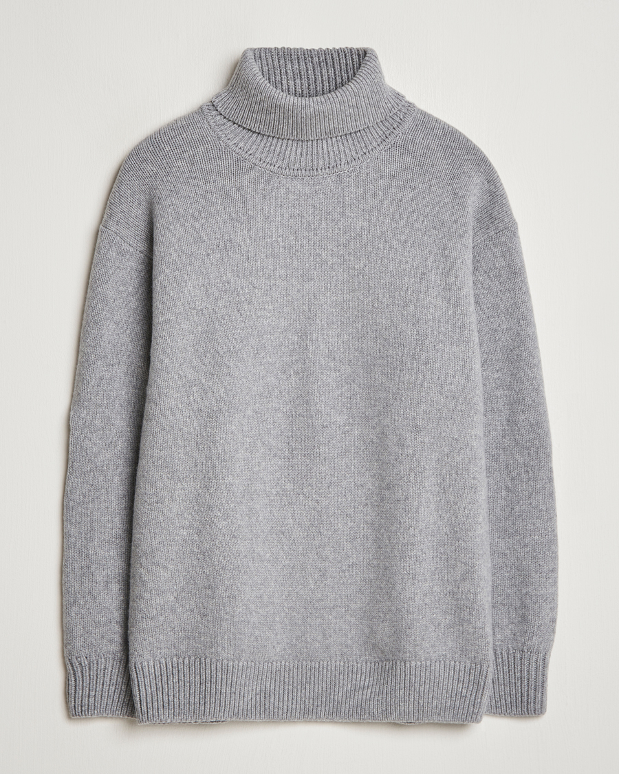 Herren | Pullover | Colorful Standard | Merino Wool Turtleneck Heather Grey