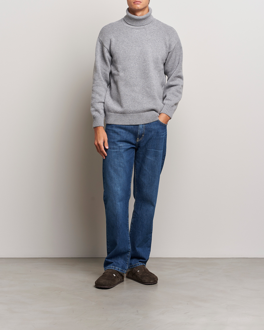 Herren | Pullover | Colorful Standard | Merino Wool Turtleneck Heather Grey