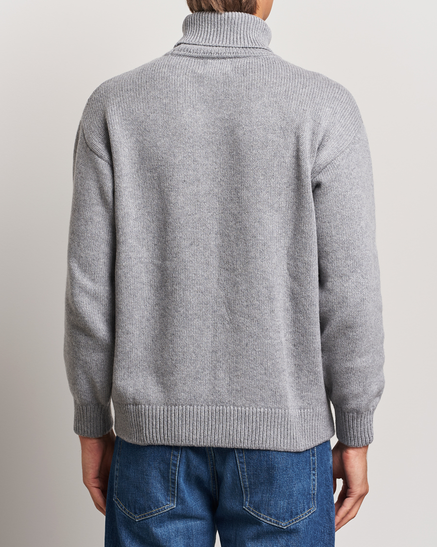 Herren | Pullover | Colorful Standard | Merino Wool Turtleneck Heather Grey