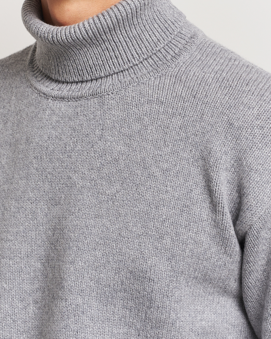 Herren | Pullover | Colorful Standard | Merino Wool Turtleneck Heather Grey