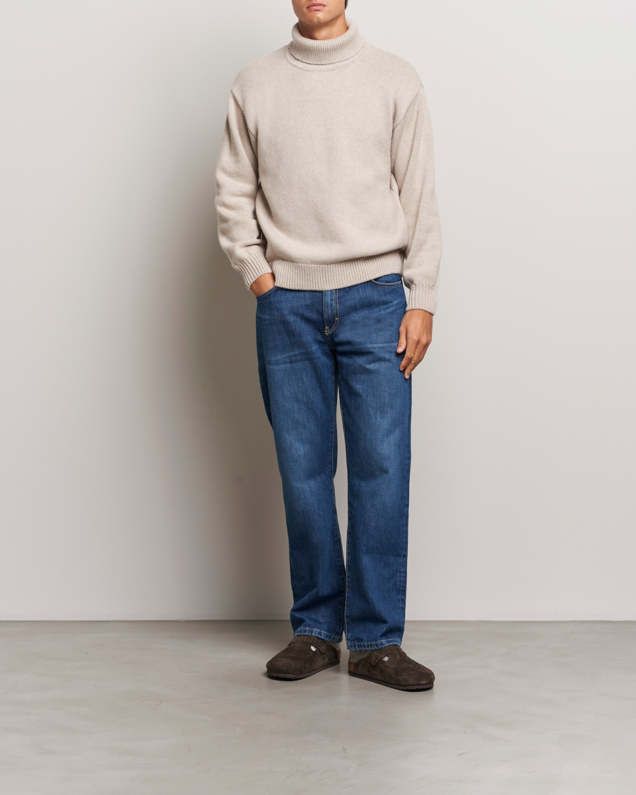 Herren | Pullover | Colorful Standard | Merino Wool Turtleneck Ivory White