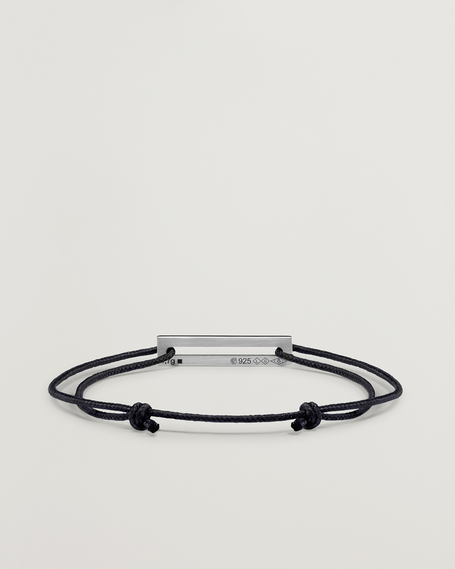Herren | Schmuck | LE GRAMME | Lacquered Cord Bracelet Black