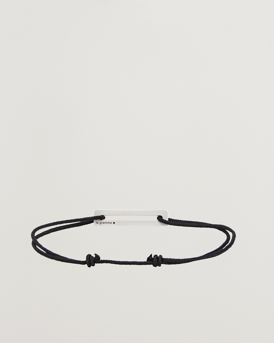 Herren | Schmuck | LE GRAMME | Lacquered Cord Bracelet Red