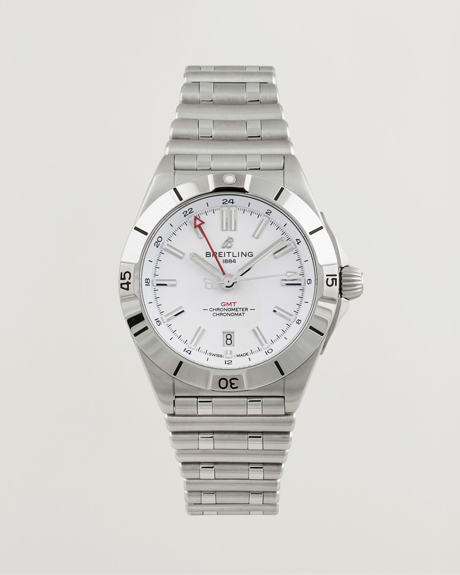 Herren | Breitling Pre-Owned Chronomat GMT A32398 Silver | Breitling Pre-Owned | Chronomat GMT A32398 Silver