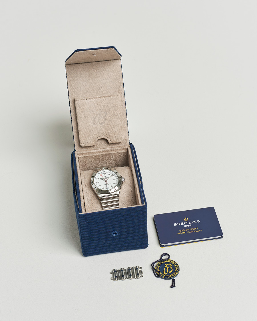 Herren | Breitling Pre-Owned Chronomat GMT A32398 Silver | Breitling Pre-Owned | Chronomat GMT A32398 Silver