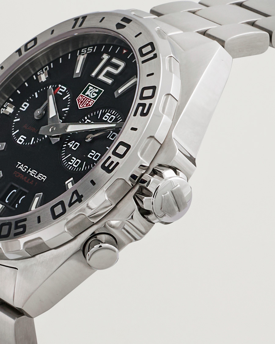 Herren | Tag Heuer Pre-Owned Formula 1 Alarm WAZ111A Silver | Tag Heuer Pre-Owned | Formula 1 Alarm WAZ111A Silver