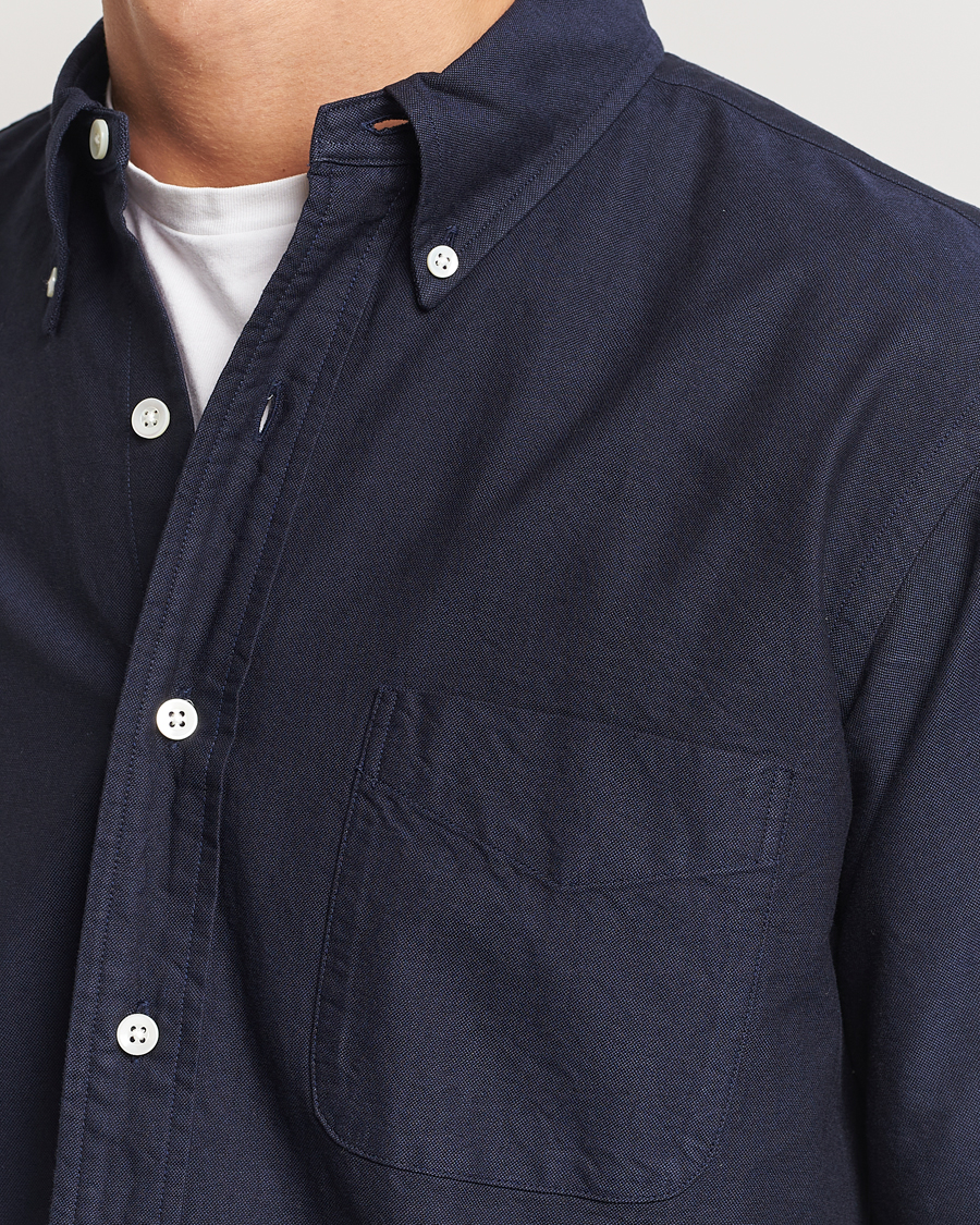 Herren | Hemden | Kamakura Shirts | Vintage Ivy Oxford Button Down Shirt Navy