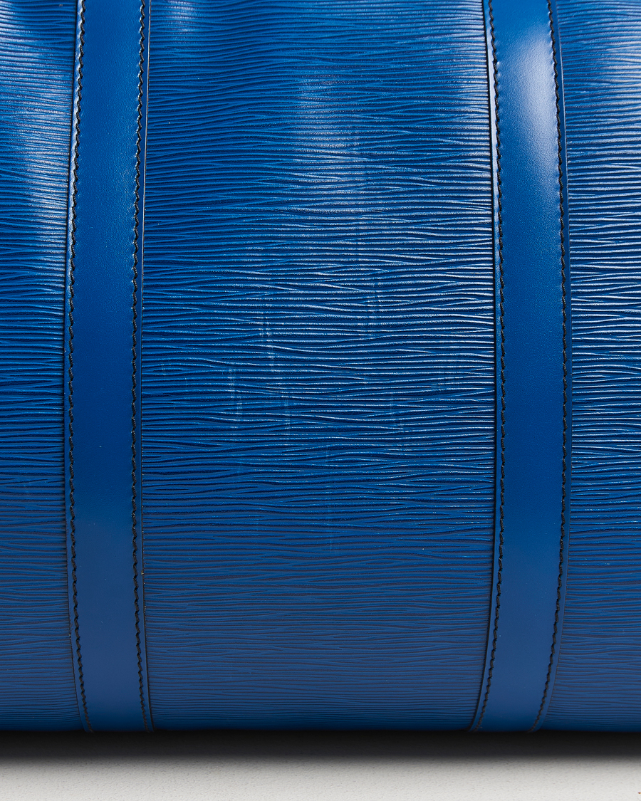 Herren | Louis Vuitton Pre-Owned Keepall 50 Epi Leather Travel Bag Blue | Louis Vuitton Pre-Owned | Keepall 50 Epi Leather Travel Bag Blue