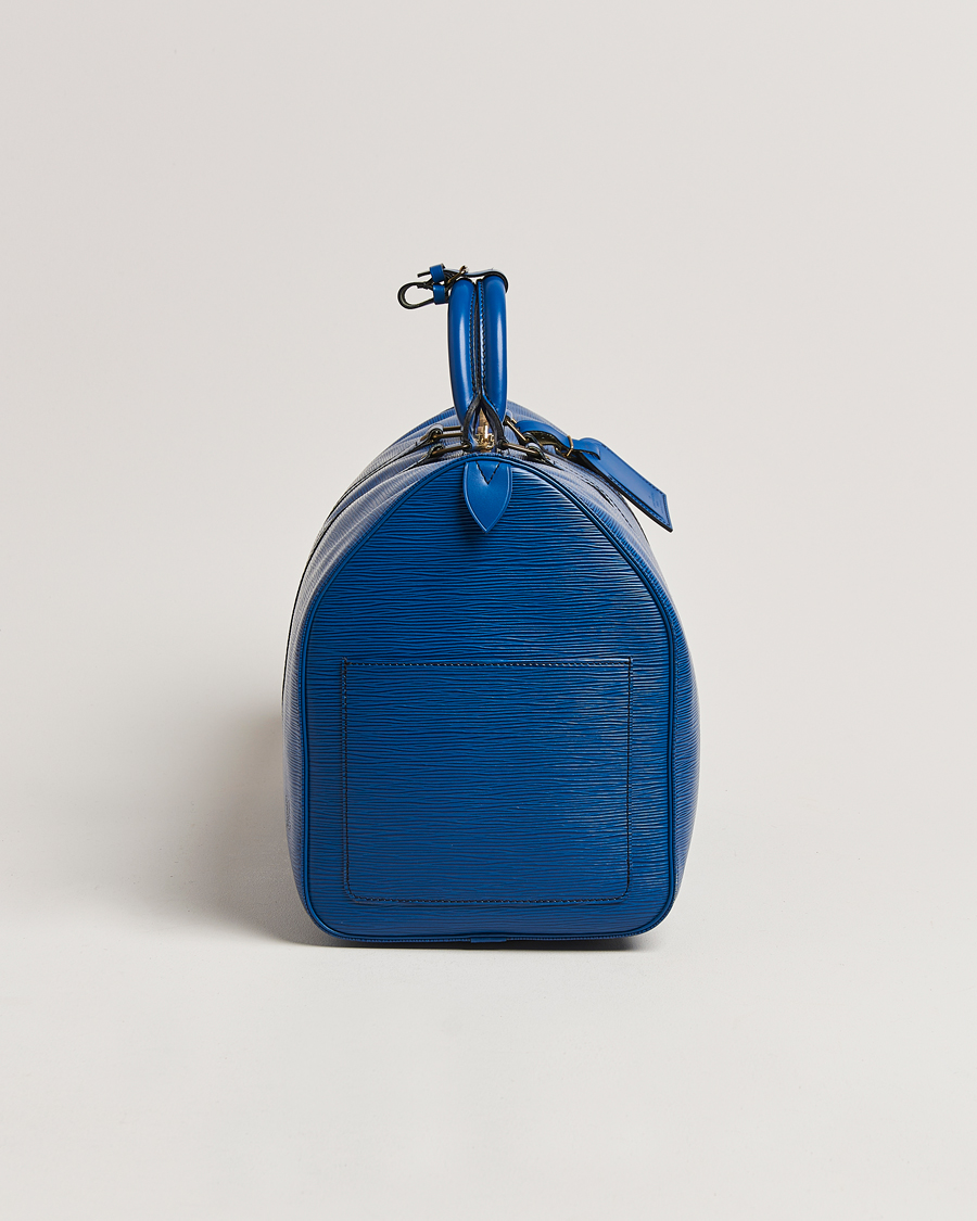 Herren | Louis Vuitton Pre-Owned Keepall 50 Epi Leather Travel Bag Blue | Louis Vuitton Pre-Owned | Keepall 50 Epi Leather Travel Bag Blue