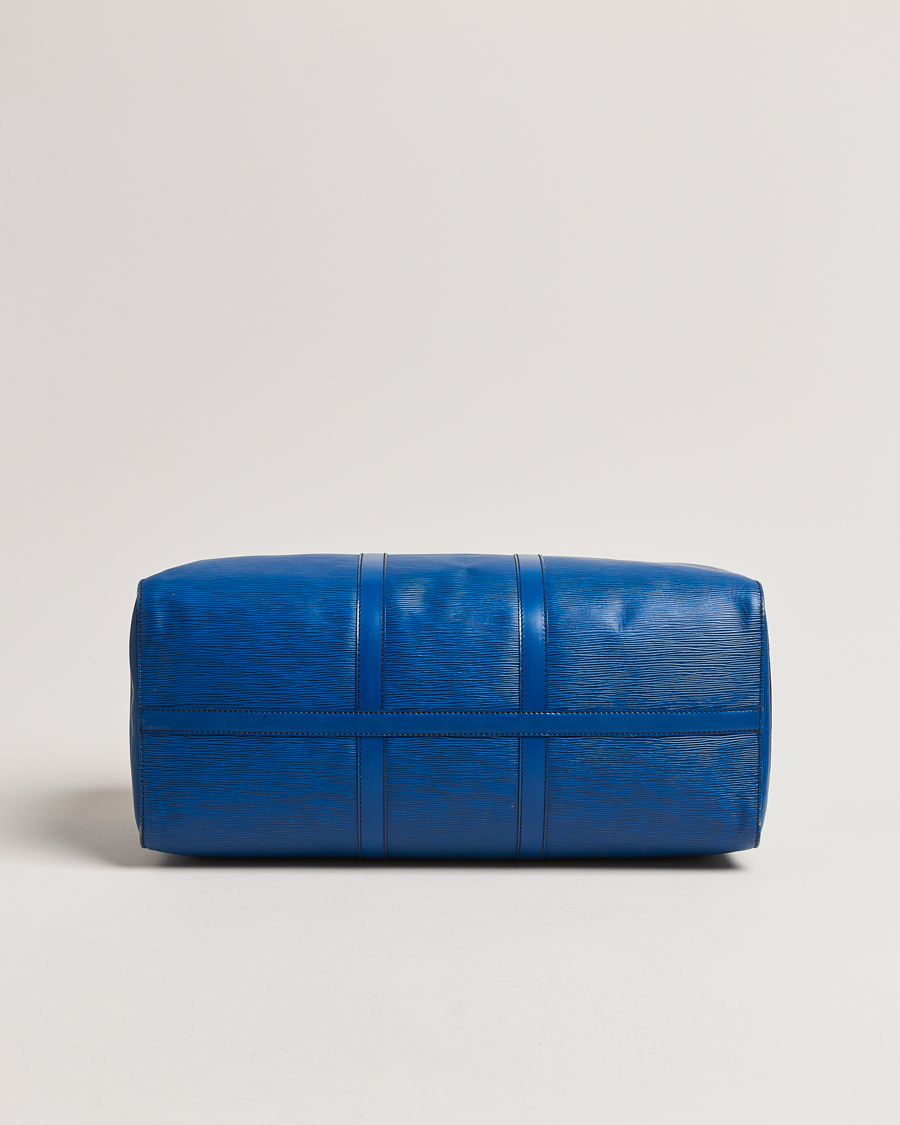 Herren | Louis Vuitton Pre-Owned Keepall 50 Epi Leather Travel Bag Blue | Louis Vuitton Pre-Owned | Keepall 50 Epi Leather Travel Bag Blue