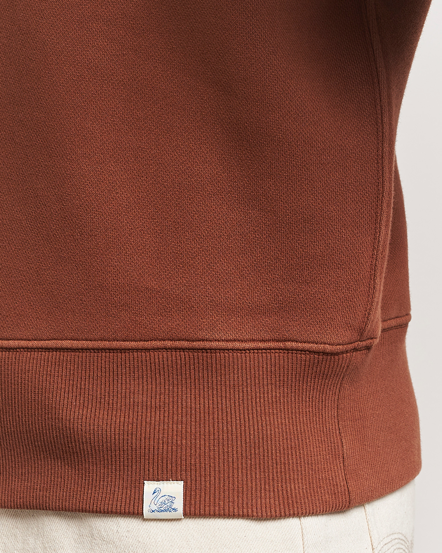 Herren | Pullover | Merz b. Schwanen | Vintage Fleece Crew Neck Sweatshirt Chestnut
