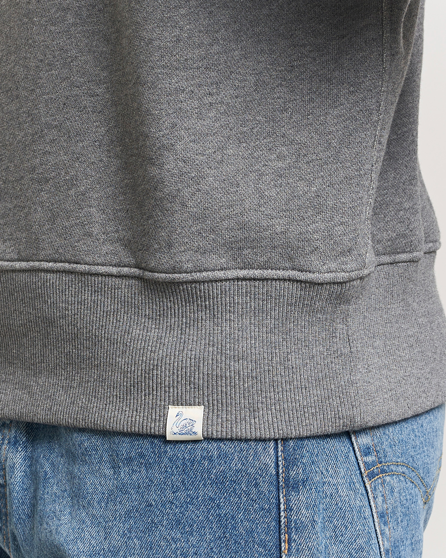 Herren | Pullover | Merz b. Schwanen | Relaxed Fit Vintage Cotton Sweatshirt Grey Melange