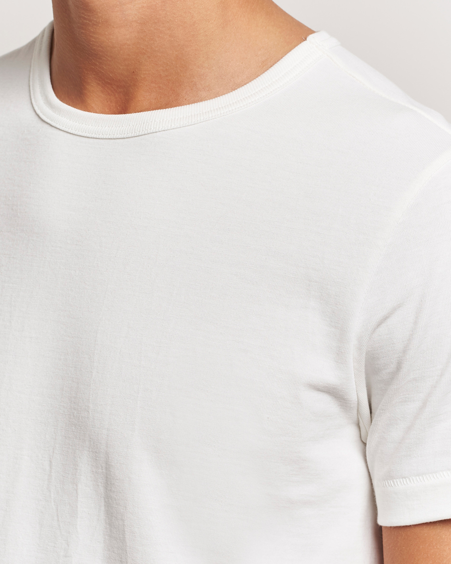 Herren | T-Shirts | Merz b. Schwanen | Classic Fit Loopwheeled T-Shirt White