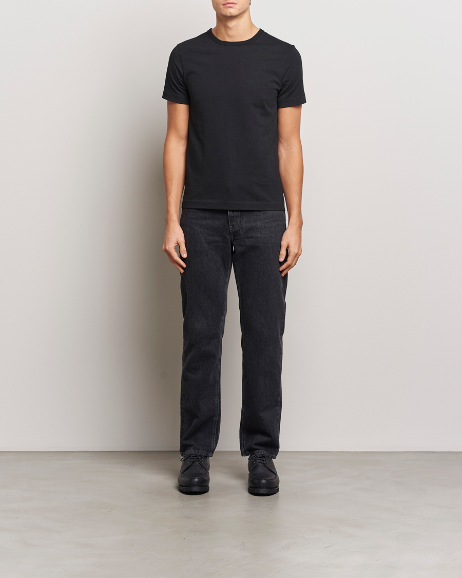 Herren | T-Shirts | Merz b. Schwanen | Classic Fit Loopwheeled T-Shirt Black