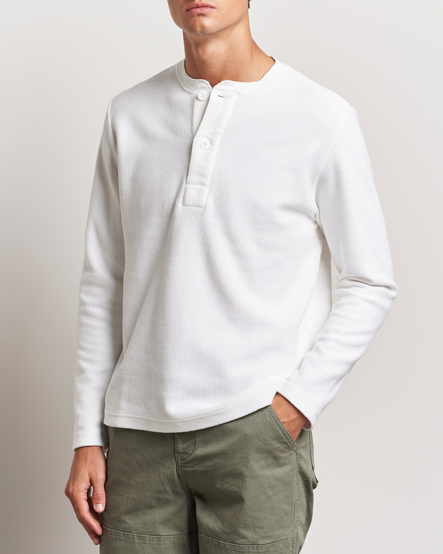 Herren | Pullover | BEAMS PLUS | Waffle Cotton Henley White