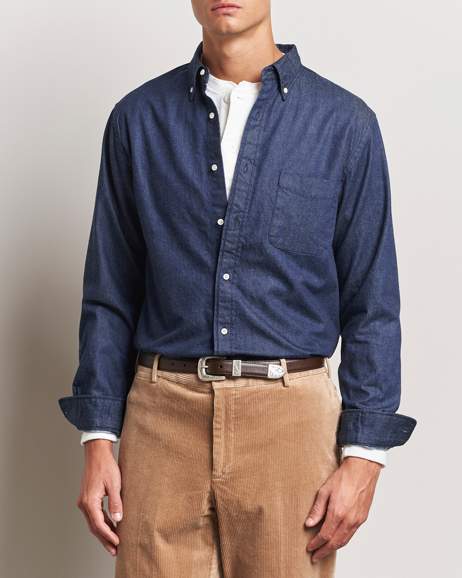 Herren | Hemden | BEAMS PLUS | Denim Button Down Shirt Dark Indigo