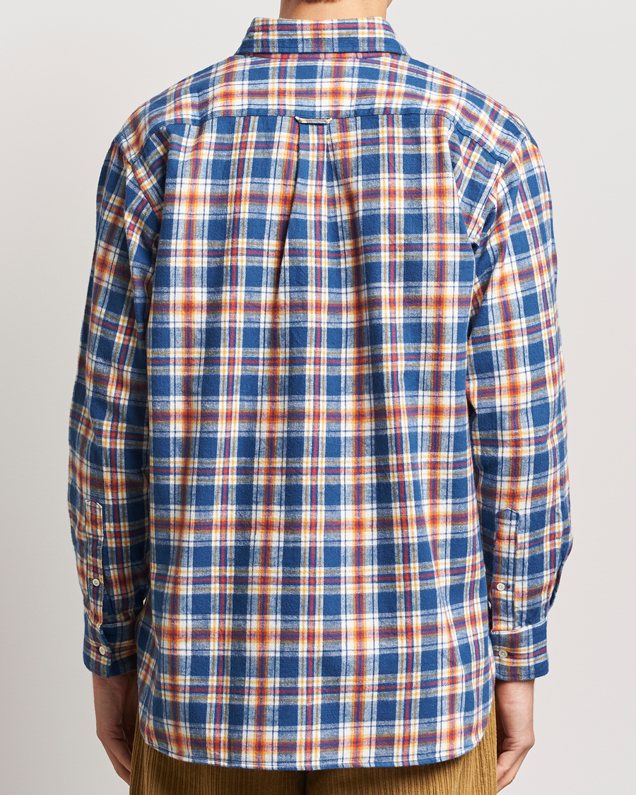 Herren | Hemden | BEAMS PLUS | Brushed Flannel Button Down Shirt Blue