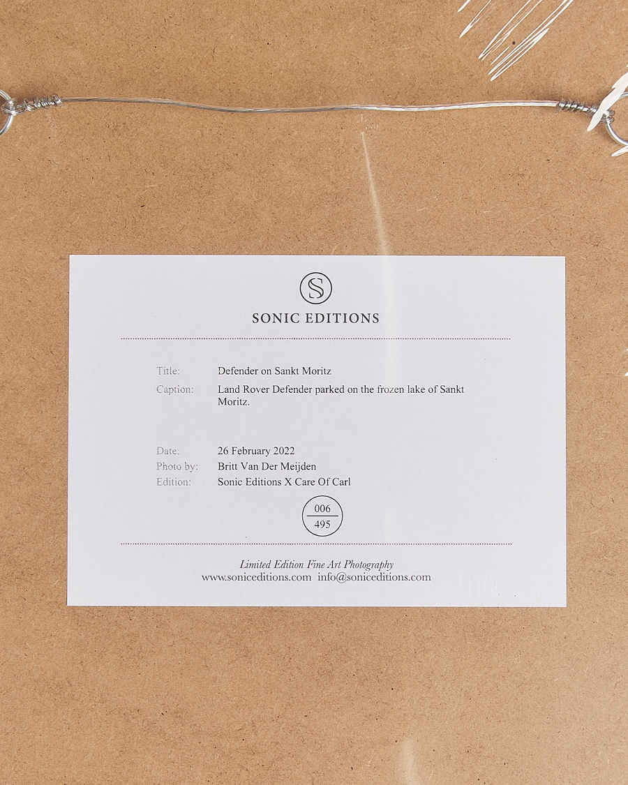 Herren | Bilder | Sonic Editions | Framed Defender on Sankt Moritz